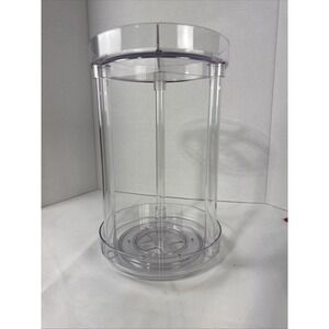Clear Acrylic‎ Two-tiered Rotating Multi-use Organizer